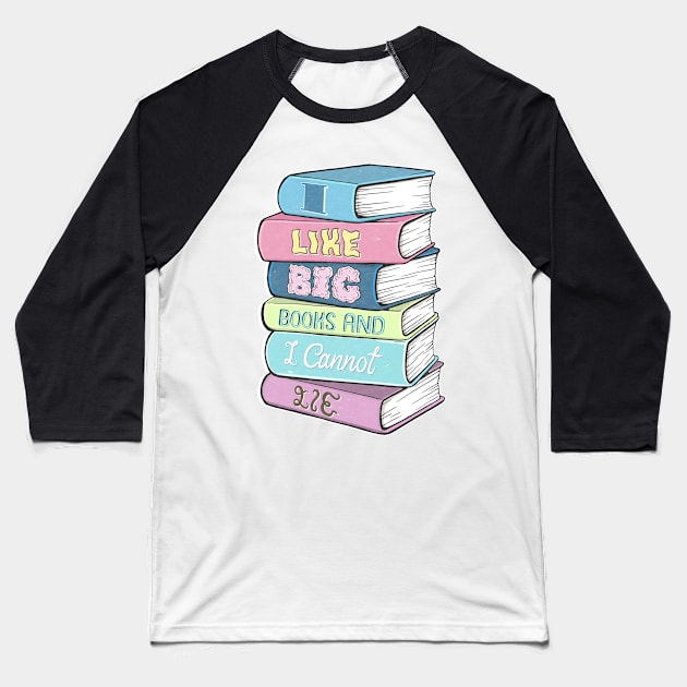 Books Baseball T-Shirt by AV